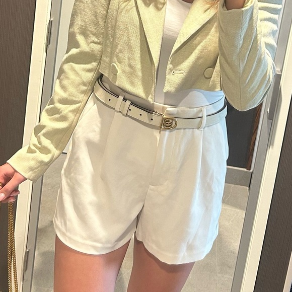 Authentic Gucci Marmont double G White Belt - Picture 4 of 5